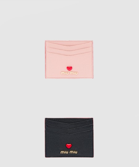 [MIUMIU-미우미우]마드라스 러브 카드지갑 5MC002
