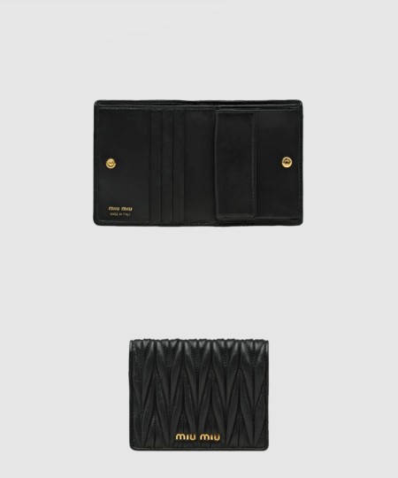 [MIUMIU-미우미우]마테라쎄 나파 반지갑 5MV204