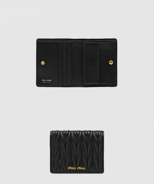 [MIUMIU-미우미우]마테라쎄 나파 반지갑 5MV204