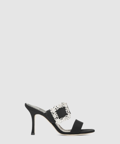 [M.BLAHNIK-마놀로블라닉]게이블 쥬얼 90 크레이프 뮬