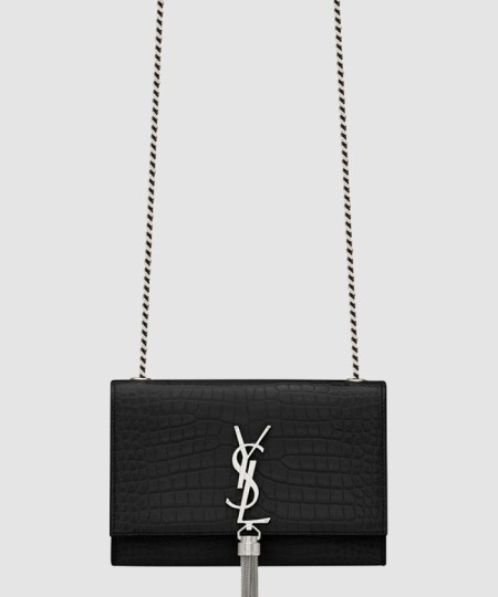 [SAINT LAURENT-생로랑]크로커 케이트백 테슬 스몰 474366