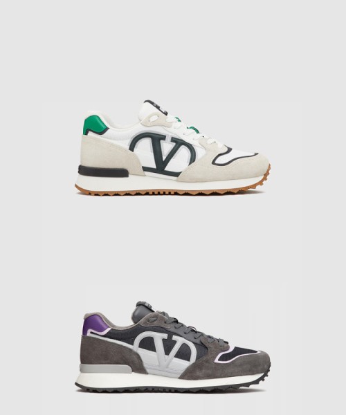 [VALENTINO-발렌티노]브이로고 페이스 로우탑 스니커즈