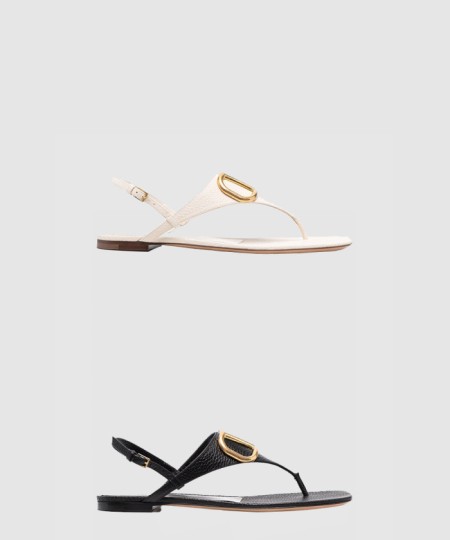 [VALENTINO-발렌티노]브이로고 슬링백 샌들