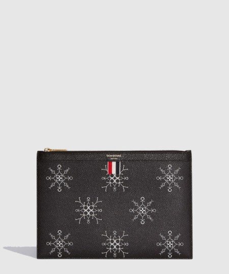 [THOM BROWNE-톰브라운]페블 스노우플레이크 클러치 MAC127