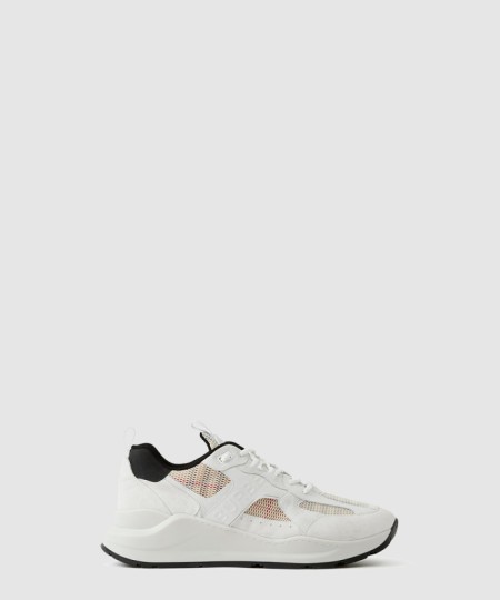 [BURBERRY-버버리]메시 스웨이드 체크 스니커즈 80618801