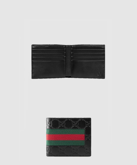 [GUCCI-구찌]시그니처 웹 반지갑 408827
