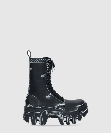 [BALENCIAGA-발렌시아가]트랙터 콤뱃 부츠 671554
