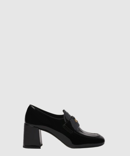 [MIUMIU-미우미우]페이던트 페니 로퍼 힐 F0002