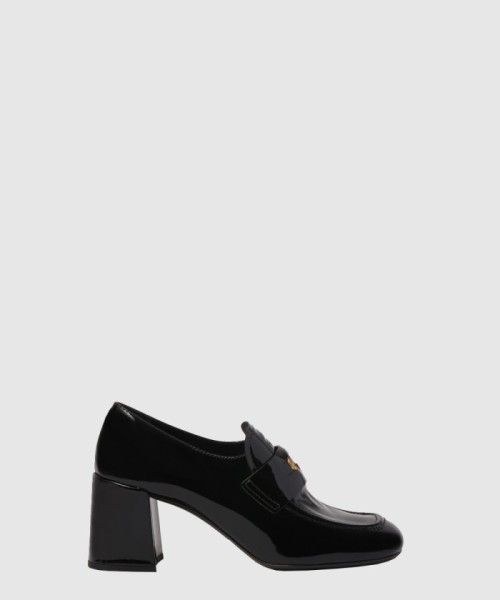 [MIUMIU-미우미우]페이던트 페니 로퍼 힐 F0002