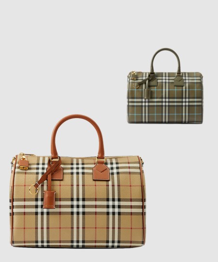 [BURBERRY-버버리]체크 미듐 볼링백 80713571