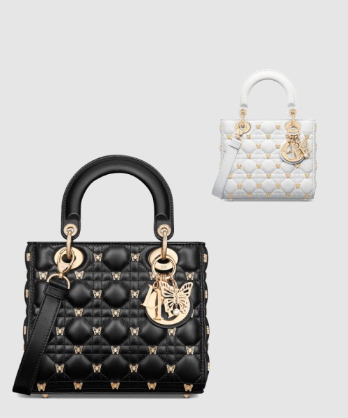 [DIOR-디올]레이디백 램스킨 스몰 M0531