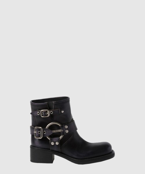 [MIUMIU-미우미우]빈티지 룩 가죽 부티 F0002