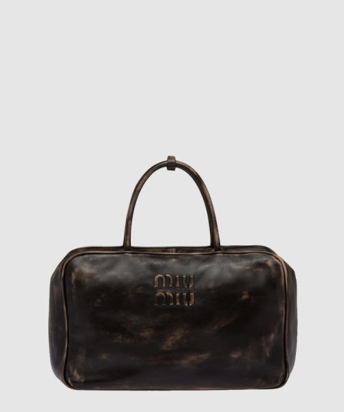 [MIUMIU-미우미우]레더 탑핸들백 5BB117