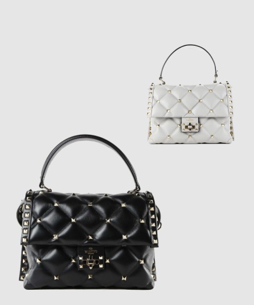 [VALENTINO-발렌티노]캔디스터드 탑핸들백