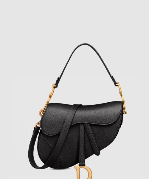 [DIOR-디올]스트랩 새들백 그레인드 미듐 M0455