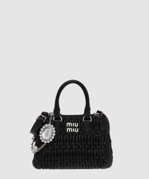 [MIUMIU-미우미우]크리스탈 나파 토트백 5BA251