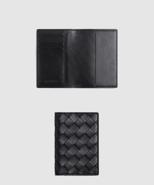 [BOTTEGA-보테가베네타]인트레치아토 플랩 카드 케이스 607482