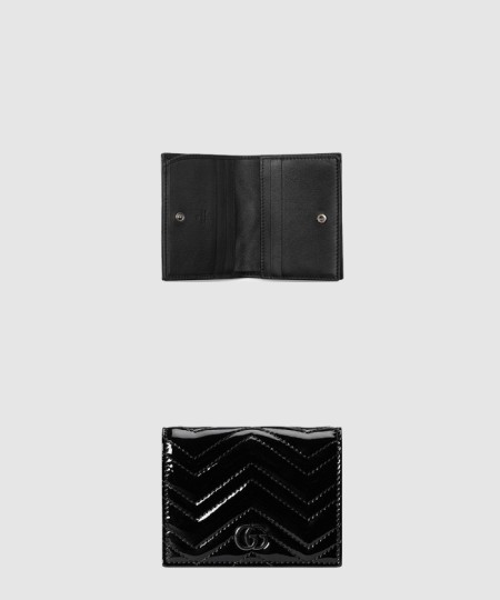 [GUCCI-구찌]GG 마몽 에나멜 카드 지갑 466492