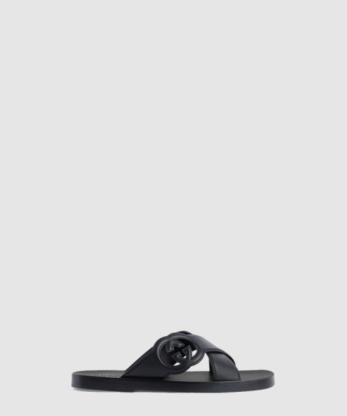 [GUCCI-구찌]인터로킹 G 슬라이드 샌들 738471