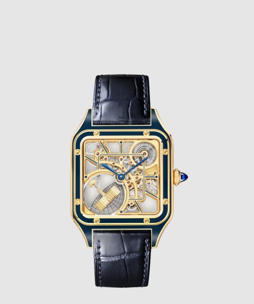 [CARTIER-까르띠에]산토스 뒤몽 스켈레톤 31 WHSA0031