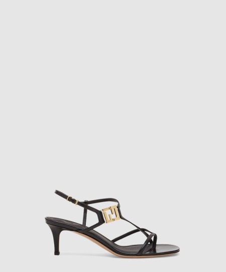 [FENDI-펜디]가죽 미디엄 힐 샌들 8X8537