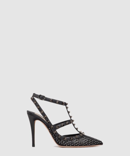 [VALENTINO-발렌티노]락스터드 메시 펌프스