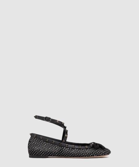 [VALENTINO-발렌티노]스터드 디테일 발레리나