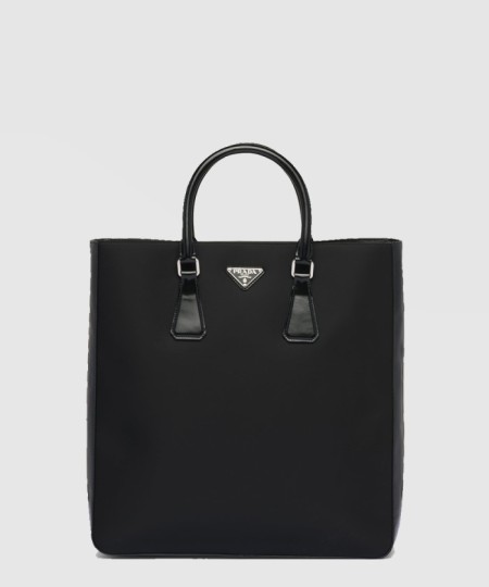 [PRADA-프라다]리나일론 및 브러쉬드 가죽 토트백 2VG115