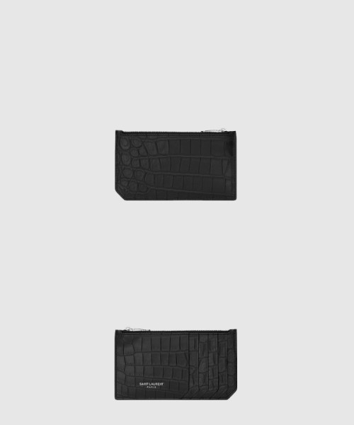 [SAINT LAURENT-생로랑]클래식 파리지앵 크로커 엠보 가죽 5단 지퍼백 631992