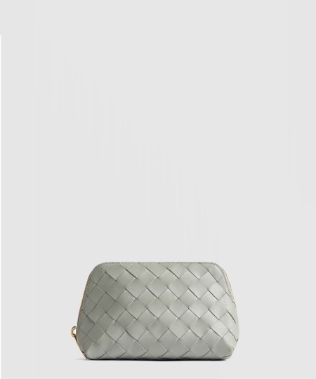 [BOTTEGA-보테가베네타]스몰 인트레치아토 반달 뷰티 파우치 764044