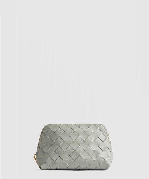 [BOTTEGA-보테가베네타]스몰 인트레치아토 반달 뷰티 파우치 764044
