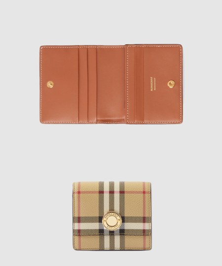 [BURBERRY-버버리]스몰 체크 바이폴드 지갑  80704171
