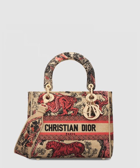 [DIOR-디올]레이디백 램스킨 미듐 M0565