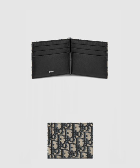 [DIOR-디올]머니 클립 지갑 2ESBH