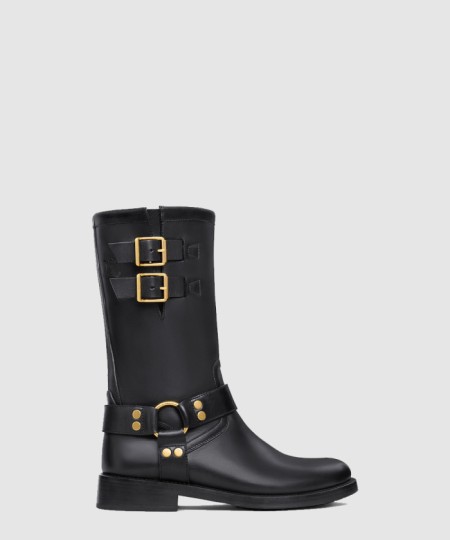 [CELINE-셀린느]하네스 미들부츠 송아지 가죽 354903