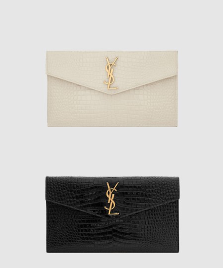 [SAINT LAURENT-생로랑]업타운 클러치 크로커 565739