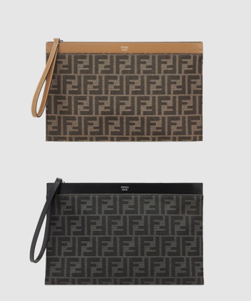 [FENDI-펜디]FF 자카드 플랫 파우치 미디엄 7N0134