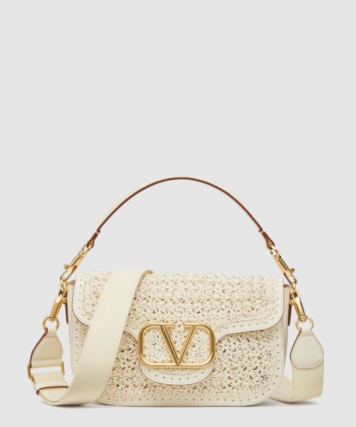 [VALENTINO-발렌티노]우븐 가죽 숄더백