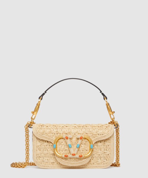 [VALENTINO-발렌티노]라피아 스몰 숄더백