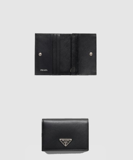 [PRADA-프라다]사피아노 트라이앵글 로고 반지갑 1MV021