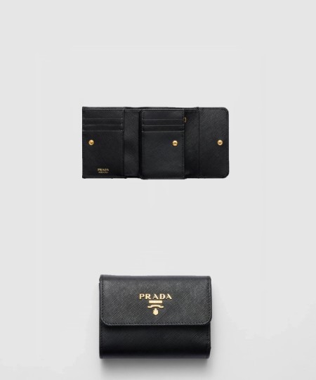 [PRADA-프라다]사피아노 메탈 로고 반지갑 1MH025
