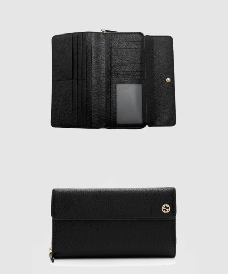 [GUCCI-구찌]가죽 버클 더블 G 장지갑 449397