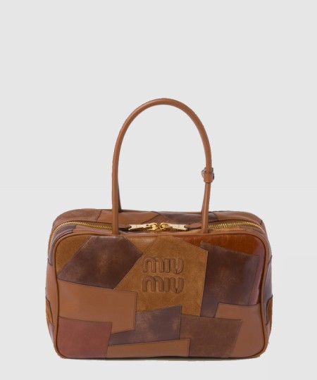 [MIUMIU-미우미우]가죽 패치워크 보백 5BB117