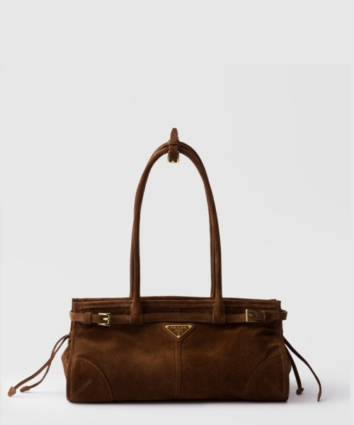 [PRADA-프라다]미디엄 스웨이드 레더 클러치 1BA426