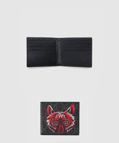 [GUCCI-구찌]GG 울프헤드 프린트 반지갑 451268