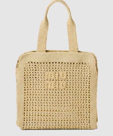 [MIUMIU-미우미우]패브릭 토트백 5BG230