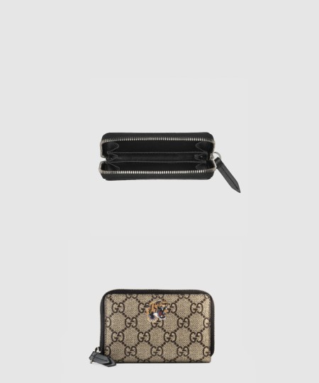 [GUCCI-구찌]타이거 프린트 지퍼 달린 카드 케이스 451276