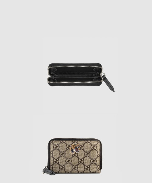 [GUCCI-구찌]타이거 프린트 지퍼 달린 카드 케이스 451276