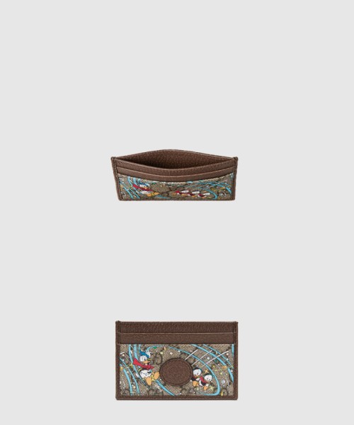 [GUCCI-구찌]디즈니x구찌 도날드덕 프린트 카드지갑 647942