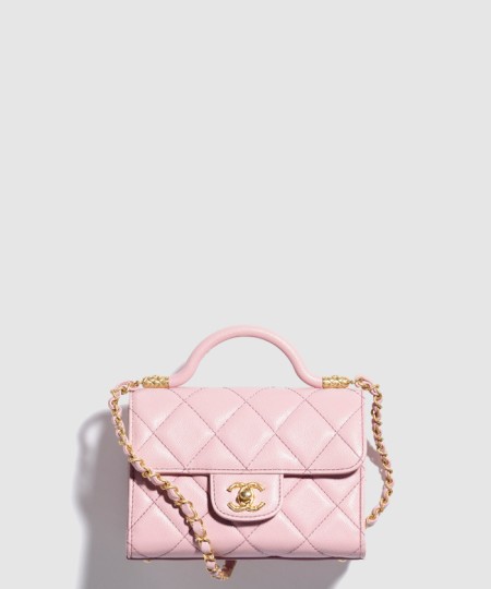 [CHANEL-샤넬]핸들 장식의 미니 플랩백  AS4956